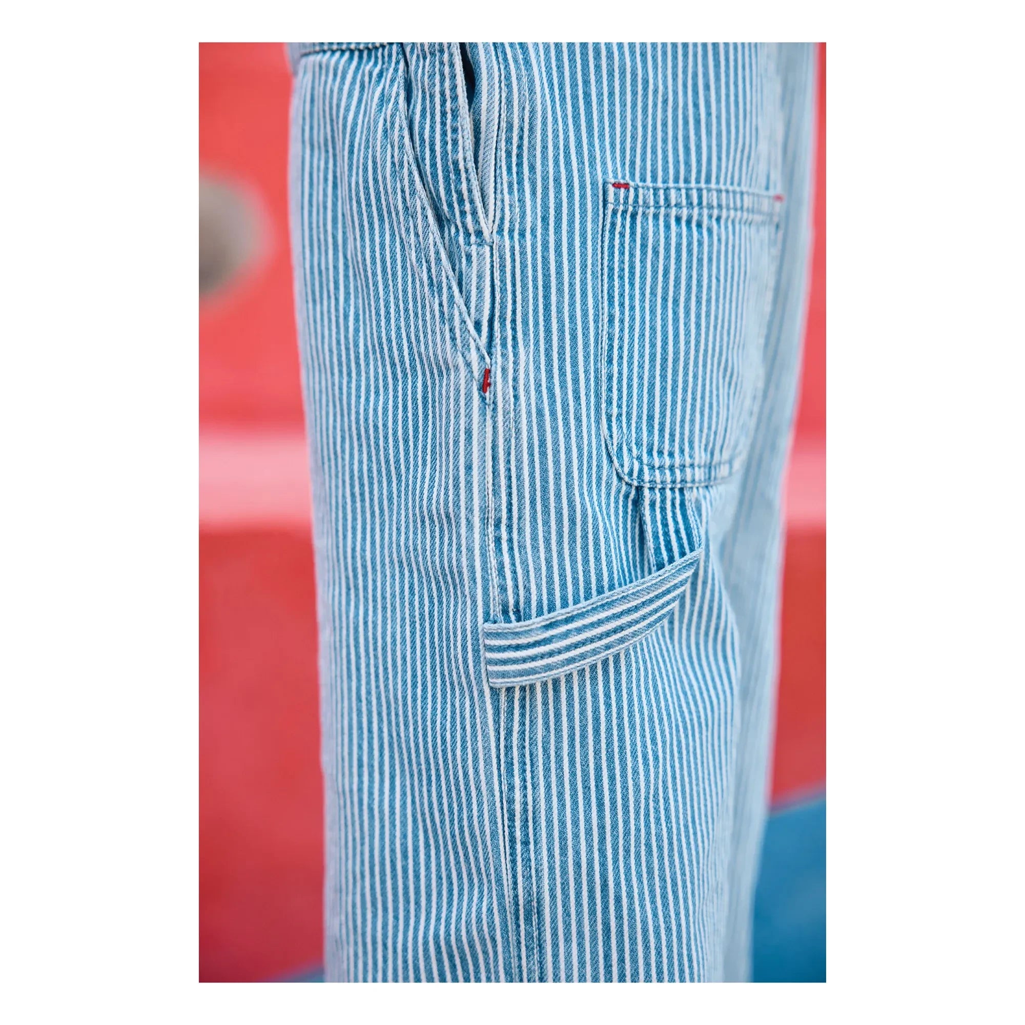 Bonton - Nope Gestreifte Latzhose | Blau