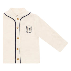 Donsje - Senn Waffle Cardigan | Elfenbein