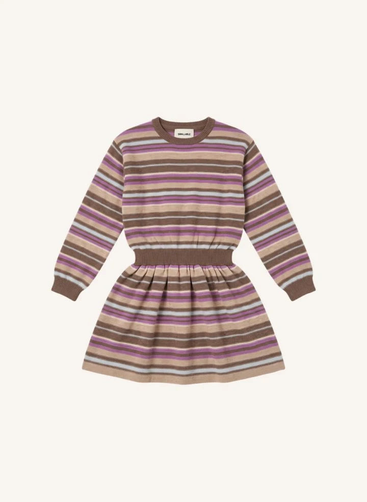 Smallable Kid - Lya Gestreiftes Wollkleid | Rosa