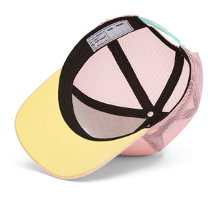 Hello Hossy - Trucker Mini Toz Pembe Kavisli Siperlikli Şapka | Toz pembe