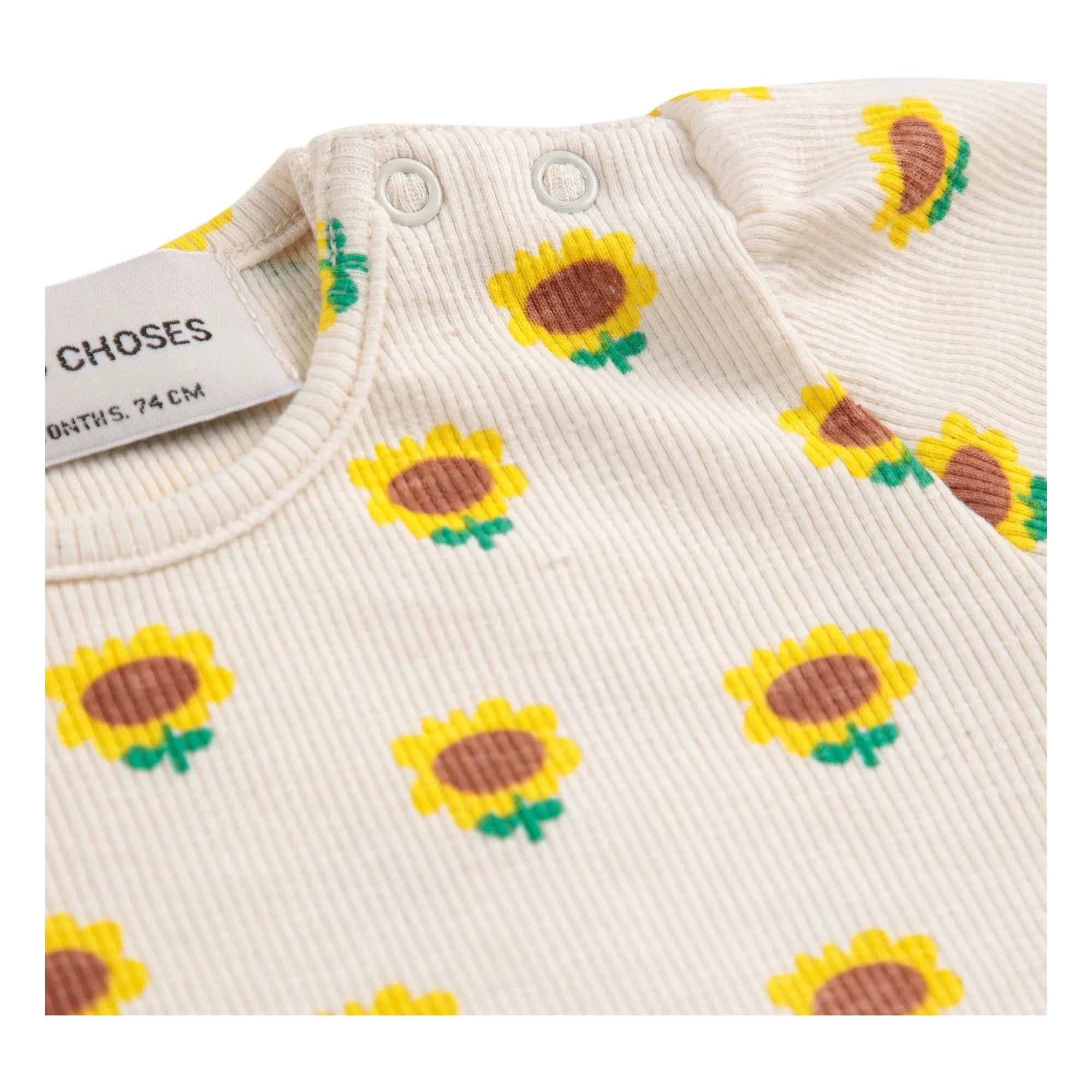 Bobo Choses - Sonnenblumen-T-Shirt | Ecru