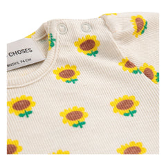 Bobo Choses - Sonnenblumen-T-Shirt | Ecru