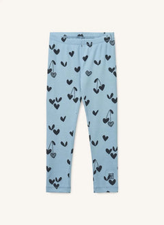 Liewood - Leggings mit Herzen aus organischer Baumwolle | Blau