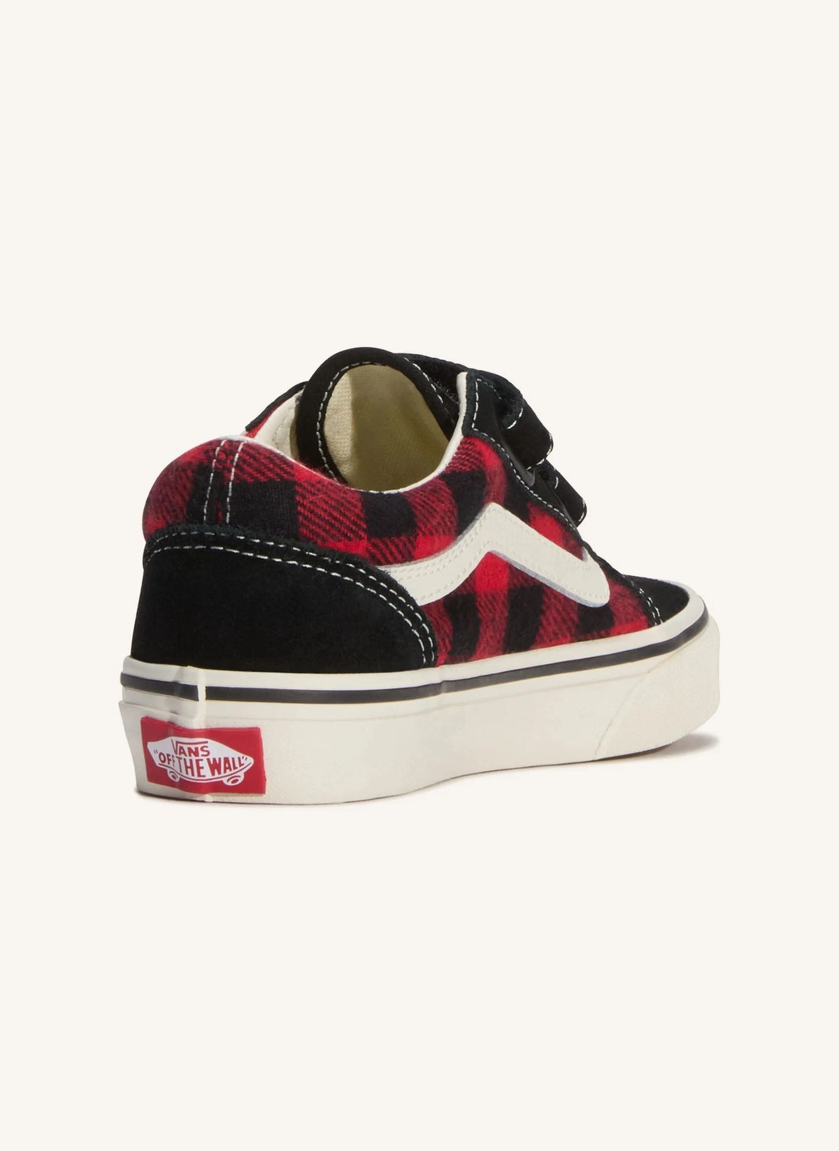 Vans - Scratch Sneakers Old Skool V Buffalo Plaid Karierter | Rot