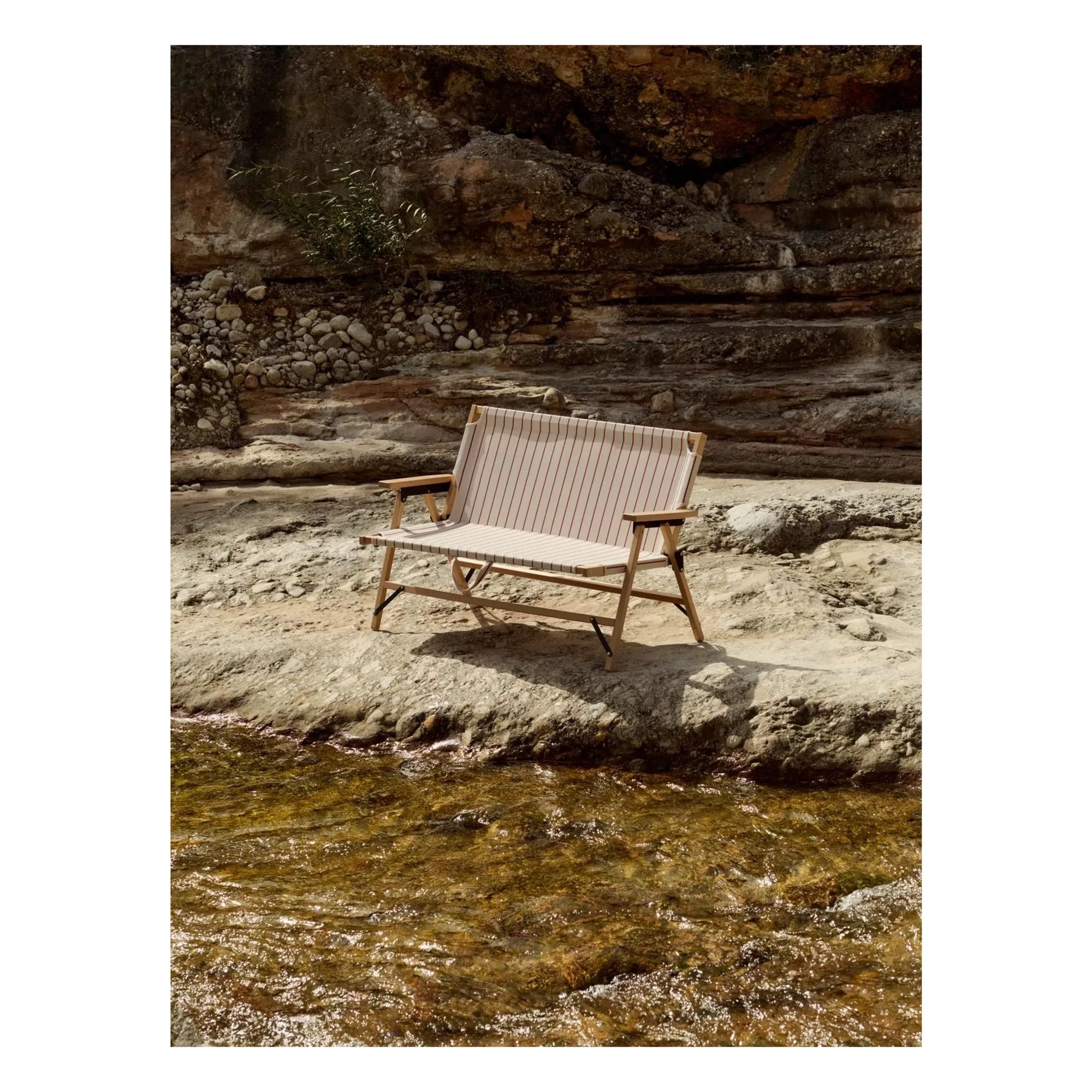 Hay - Outdoor Market Klappbank, Jasper Morrison | Beige