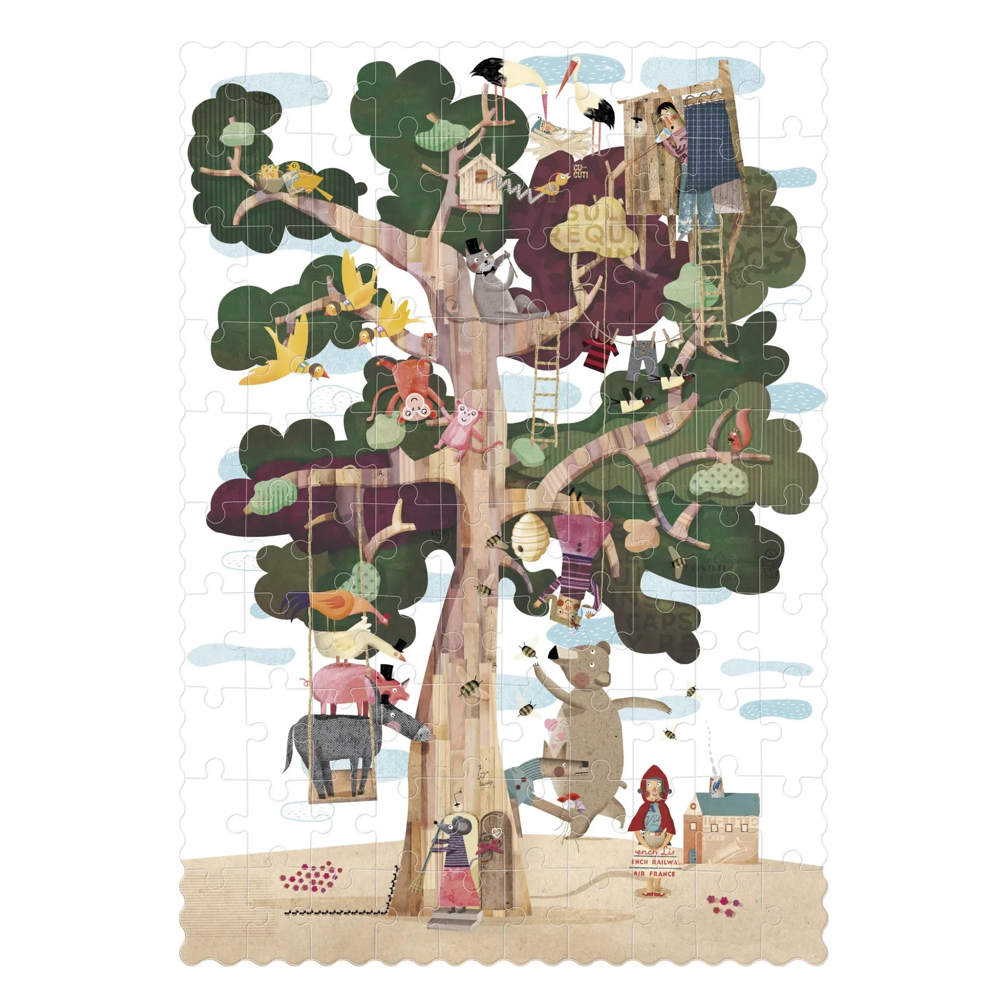 Londji - Mein Baum Beidseitiges Puzzle - 100 Teile