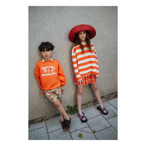 Repose AMS - Organic Cotton Rundhals-Sweatshirt | Orange