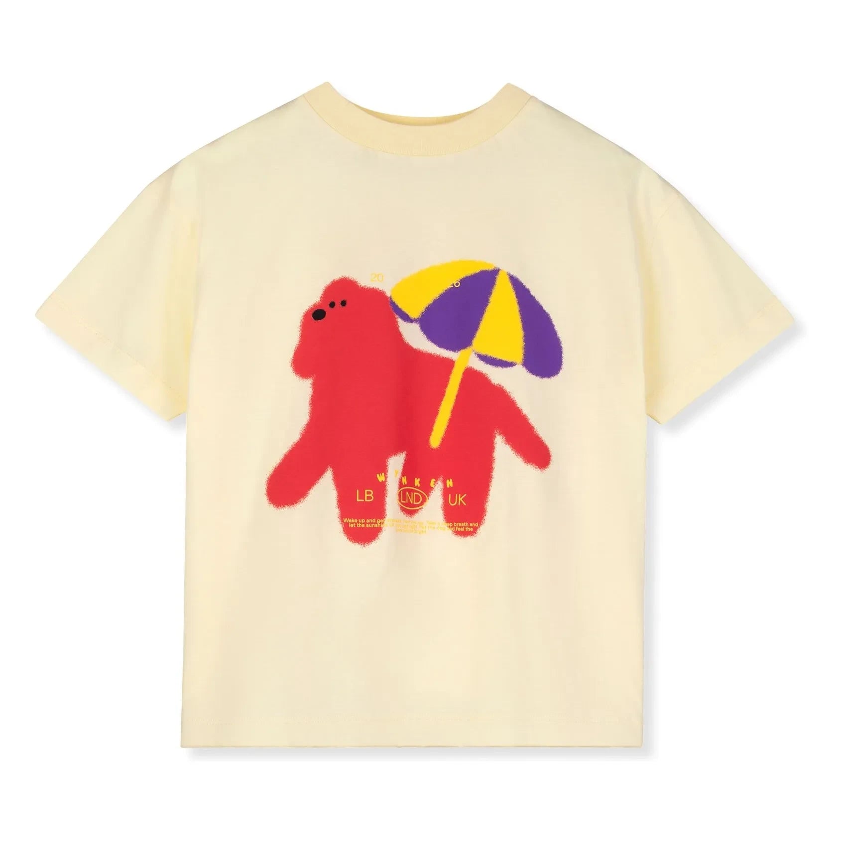 Wynken - Hund T-Shirt Bio-Baumwolle | Blassgelb