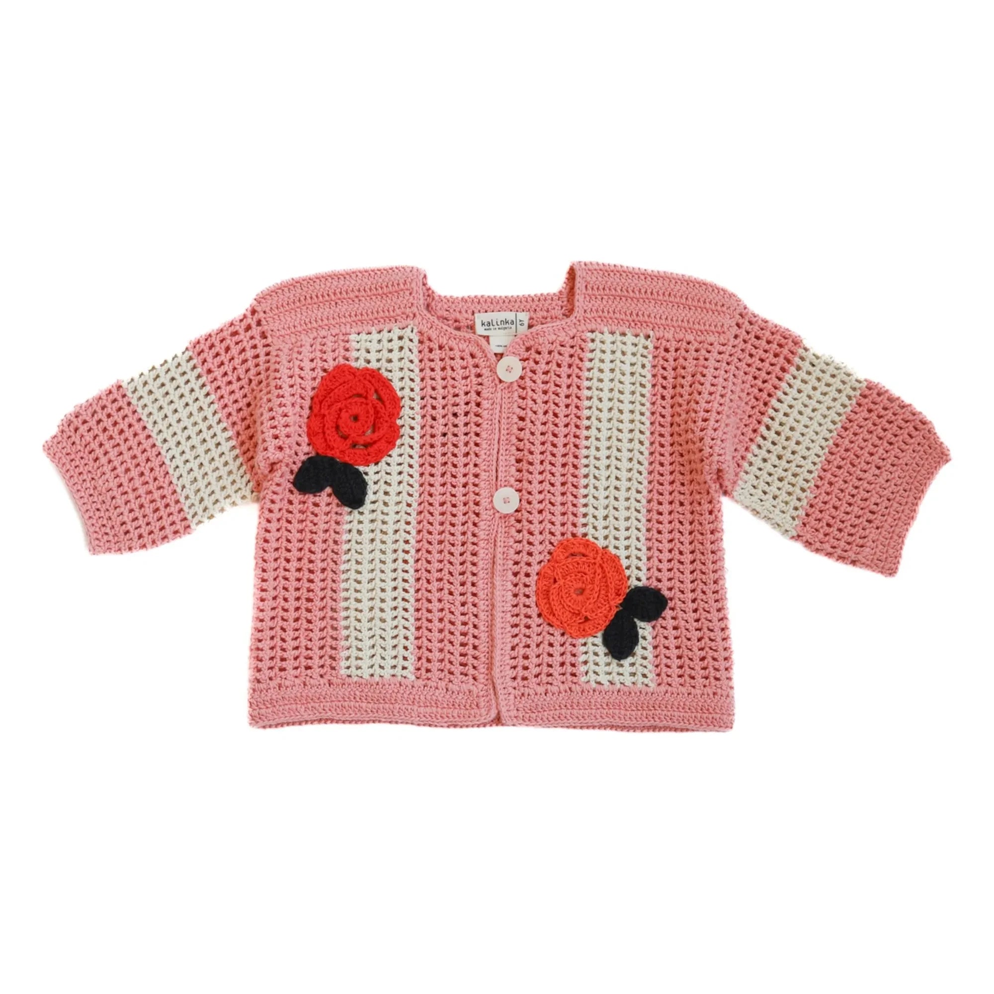 Kalinka - Penelope Gehäkelte Jacke | Rosa