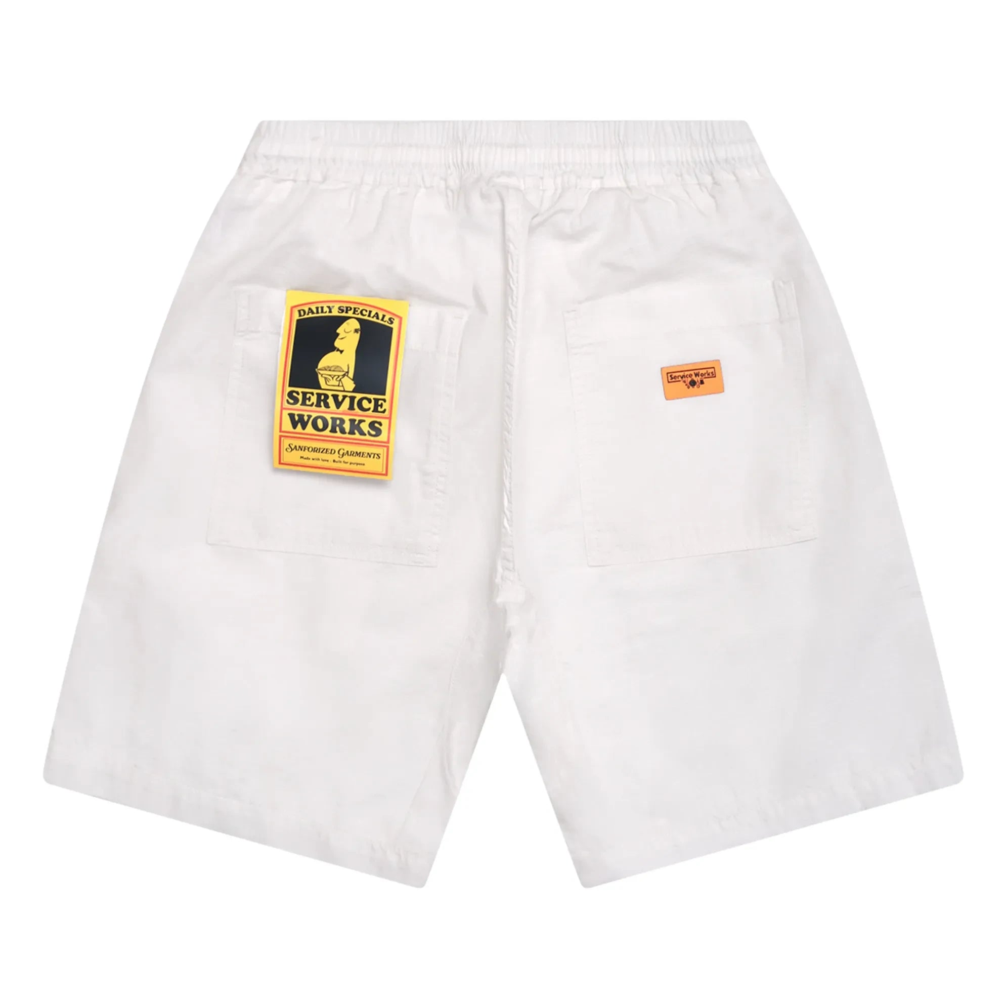 Service Works - Canvas Chef Bio-Baumwoll-Shorts | Ecru