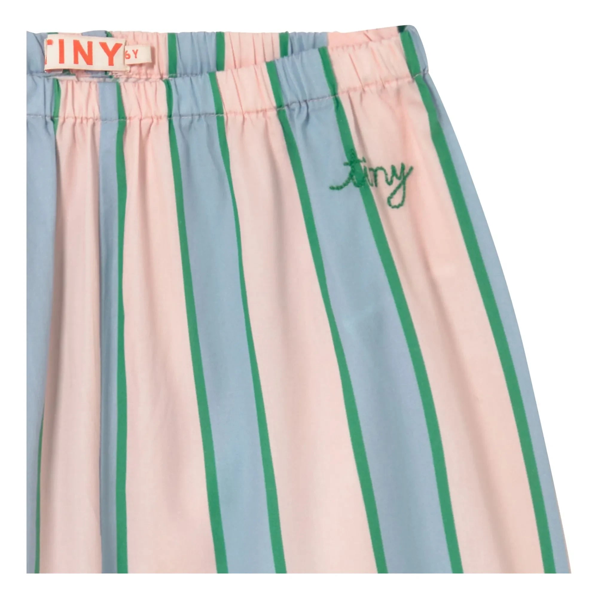 Tinycottons - Gestreifte Hose zum Binden | Hellrosa