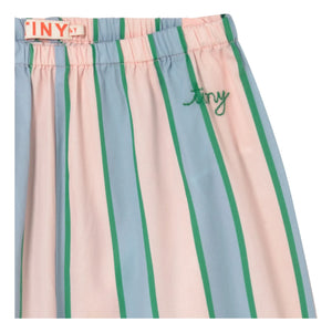 Tinycottons - Gestreifte Hose zum Binden | Hellrosa