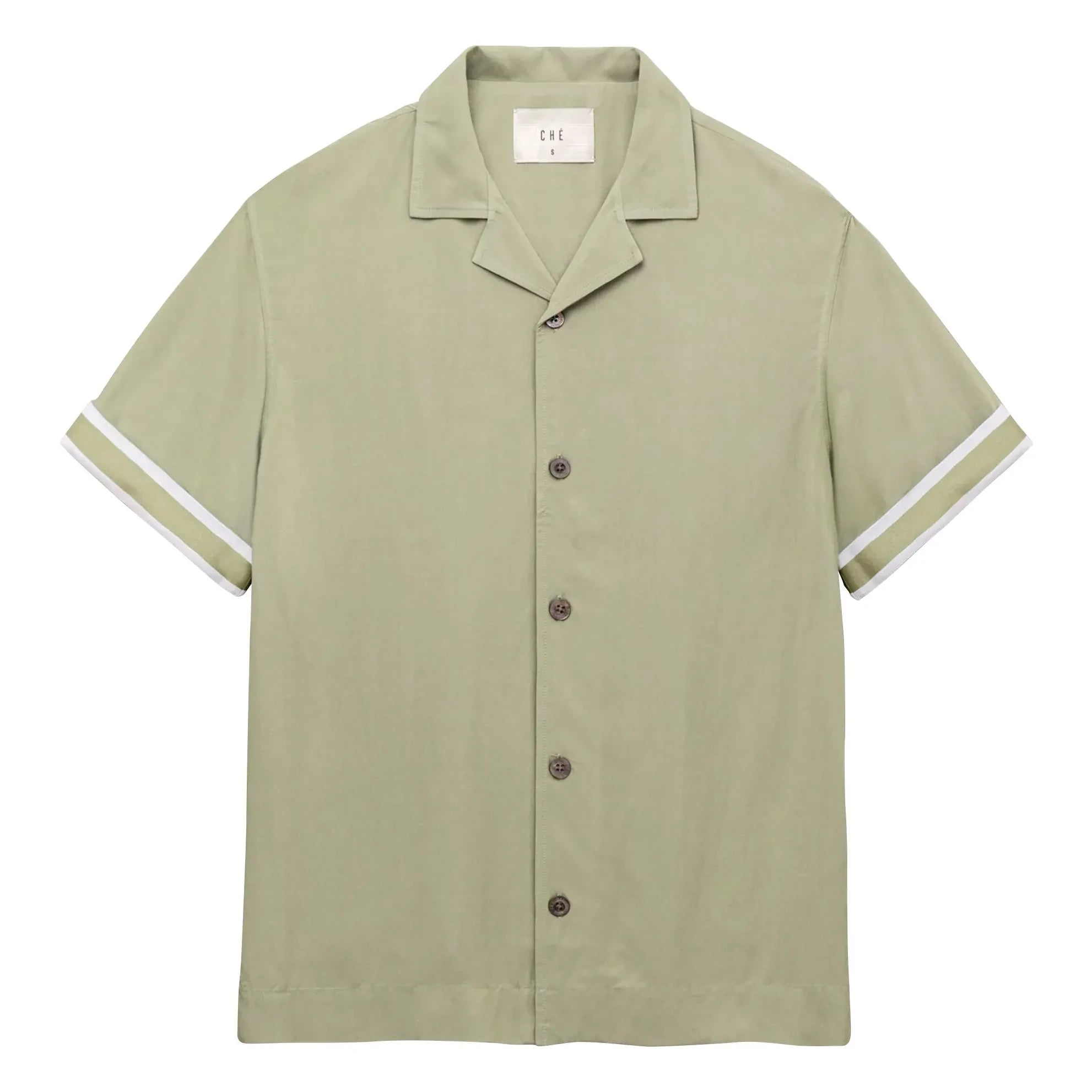 Ché Studios - VALBONNE HEMD | Beige - Grün