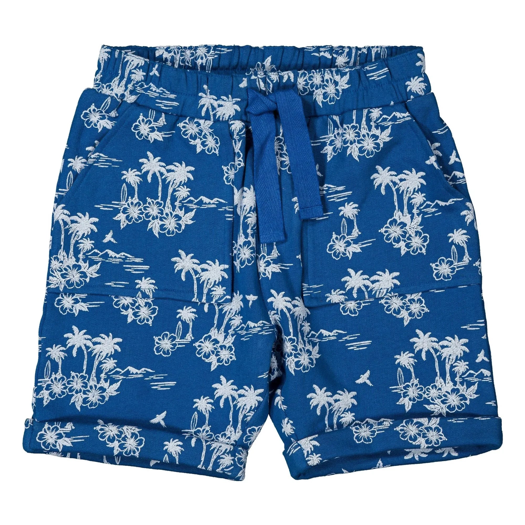 Louis Louise - Brooklyn Hawaiian Fleece-Bermuda-Shorts | Indigo