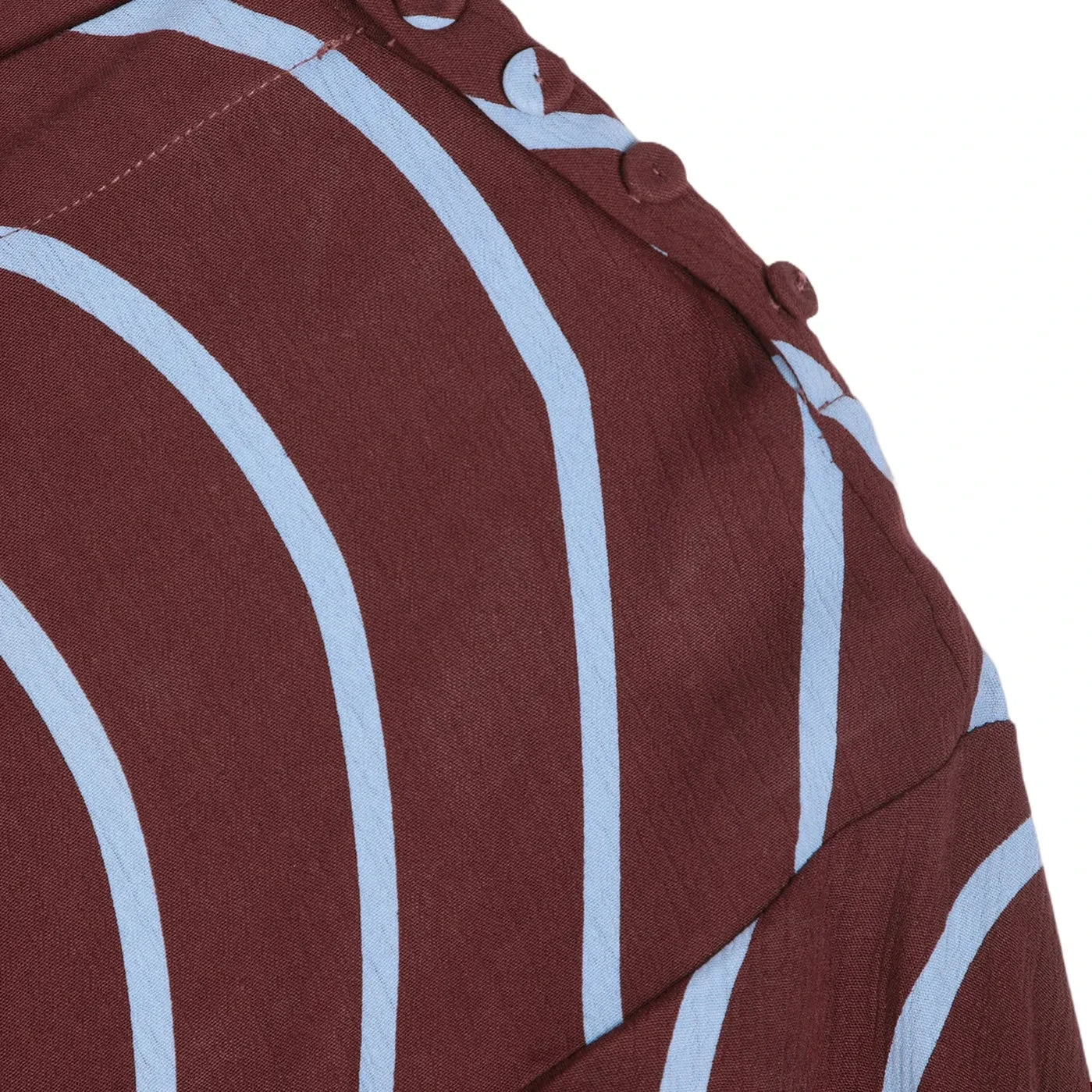 Bobo Choses – Psychedelisch gestreiftes Kleid | Burgunderrot