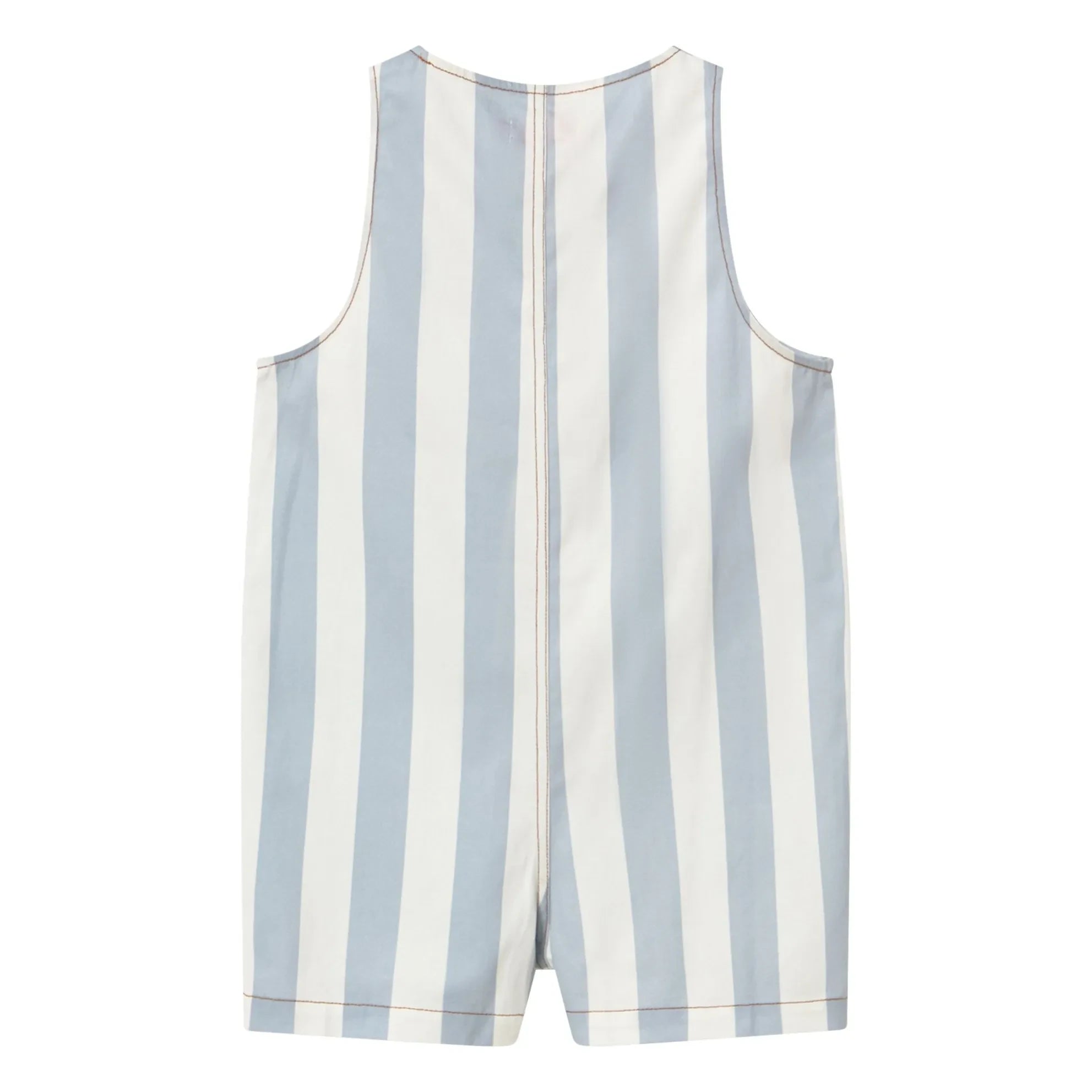 Tinycottons - Overall aus blauem Twill mit feinen Streifen