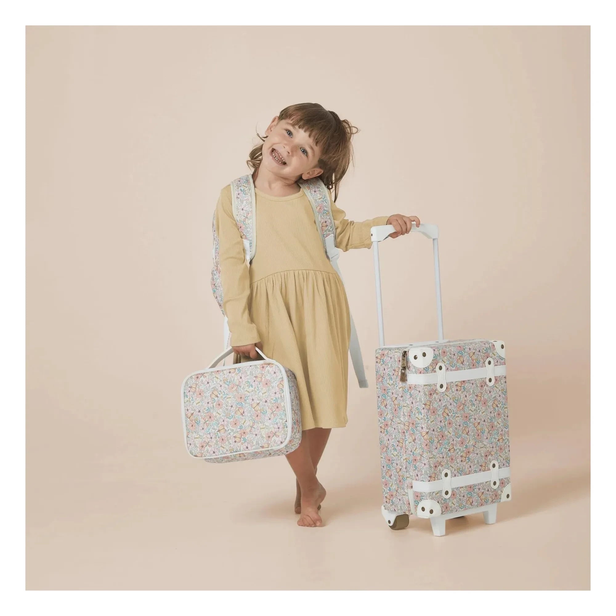 Olli Ella - See-ya Butterfly Koffer | Ecru