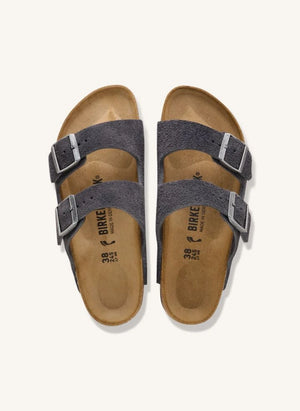 BIRKENSTOCK - Arizona Süet Sandalet | Koyu gri