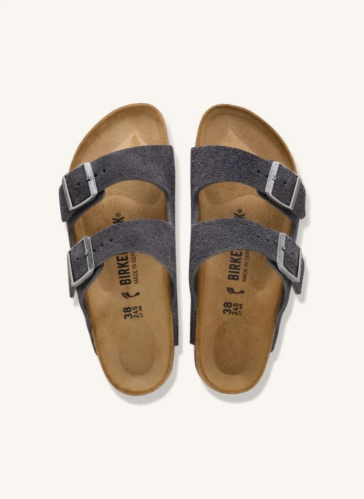 BIRKENSTOCK - Arizona Süet Sandalet | Koyu gri