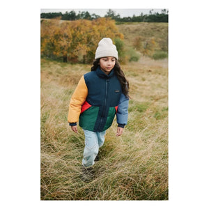 Liewood - Bran Colorblock Jacke aus recycelten Fasern | Dunkelblau