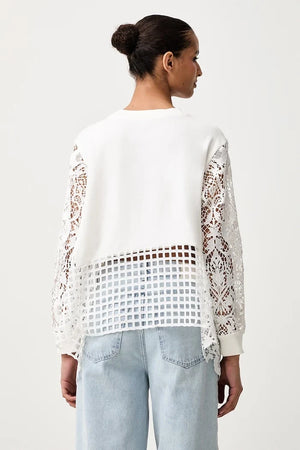 AllSaints Kadın Pamuk Elastan Bluz MALORIE LS TOP