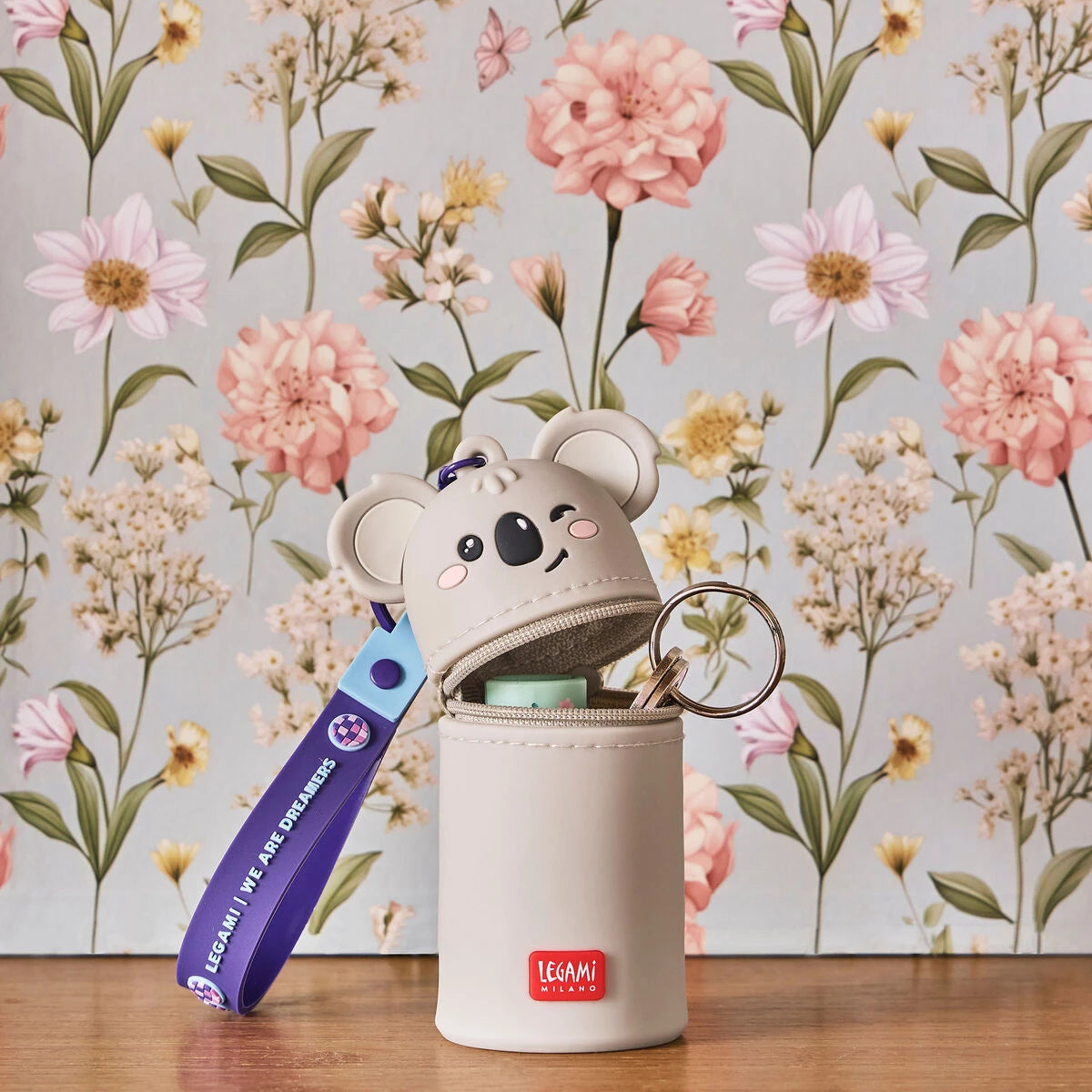 Legami - Koala-Münzbörse mit Schlüsselring - Mini Kawaii