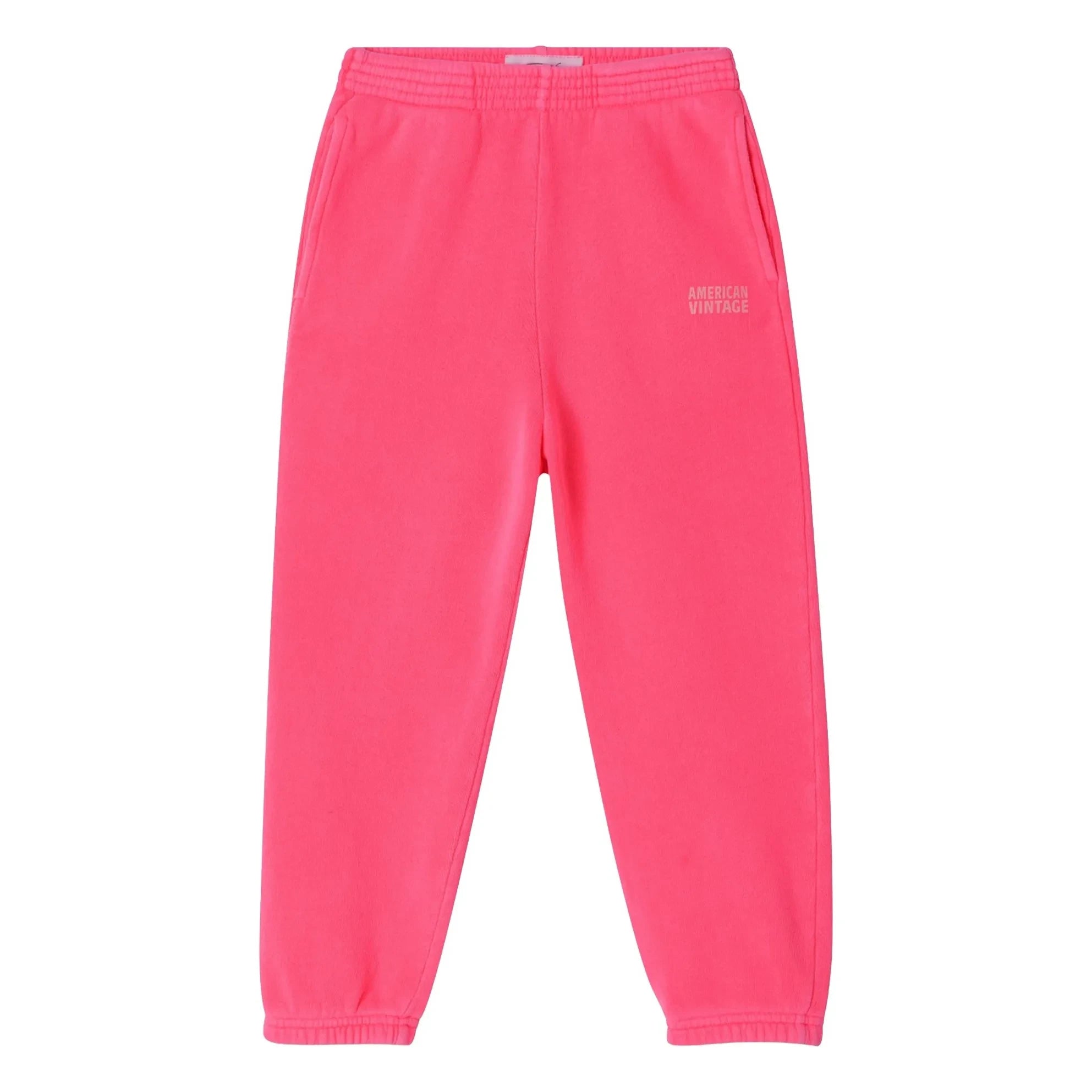 American Vintage - Izubird Elastik Jogger | Fluoreszierendes Pink
