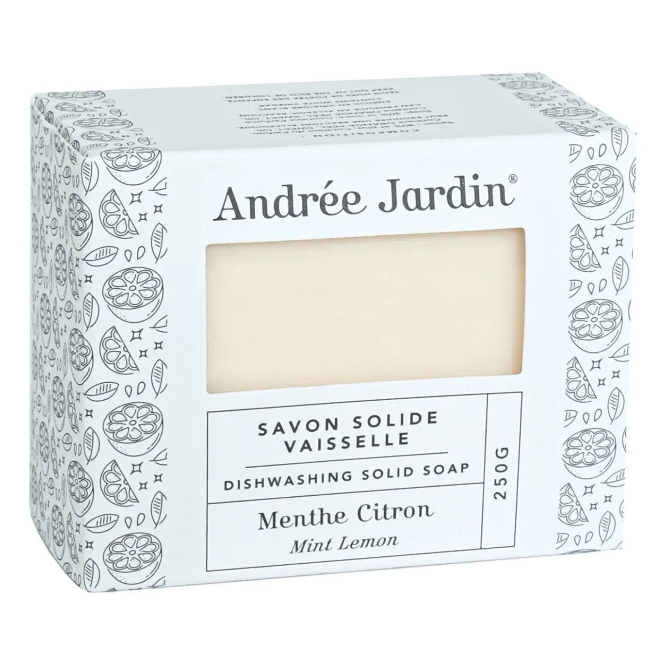Andrée Jardin - Festes Spülmittel - Minze Zitrone | Weiß