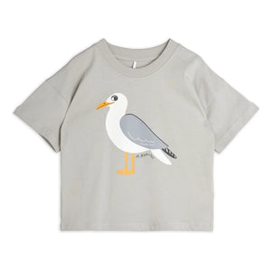 Mini Rodini - Seagull T-Shirt Bio-Baumwolle | Grau