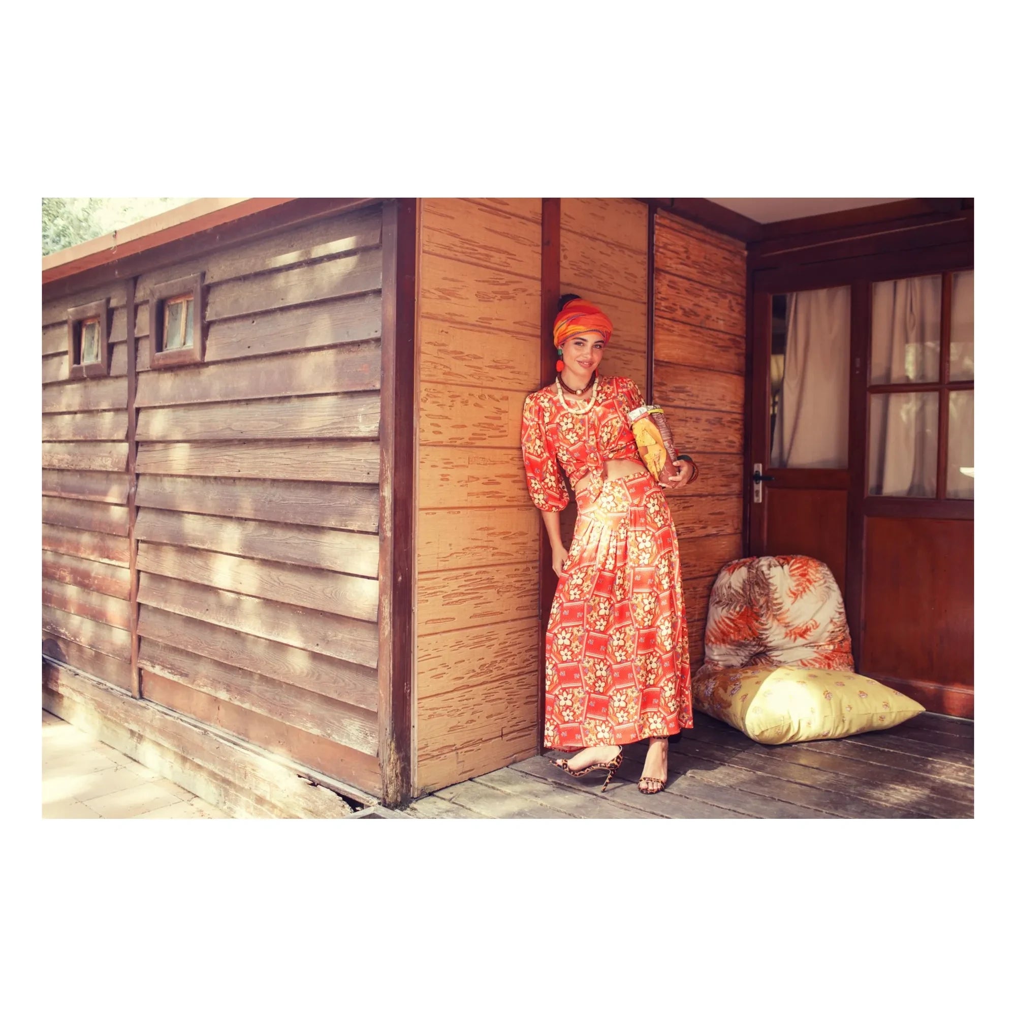 Sisters Department – Rock mit Blumenmuster | Rot