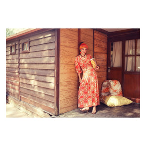 Sisters Department – Rock mit Blumenmuster | Rot
