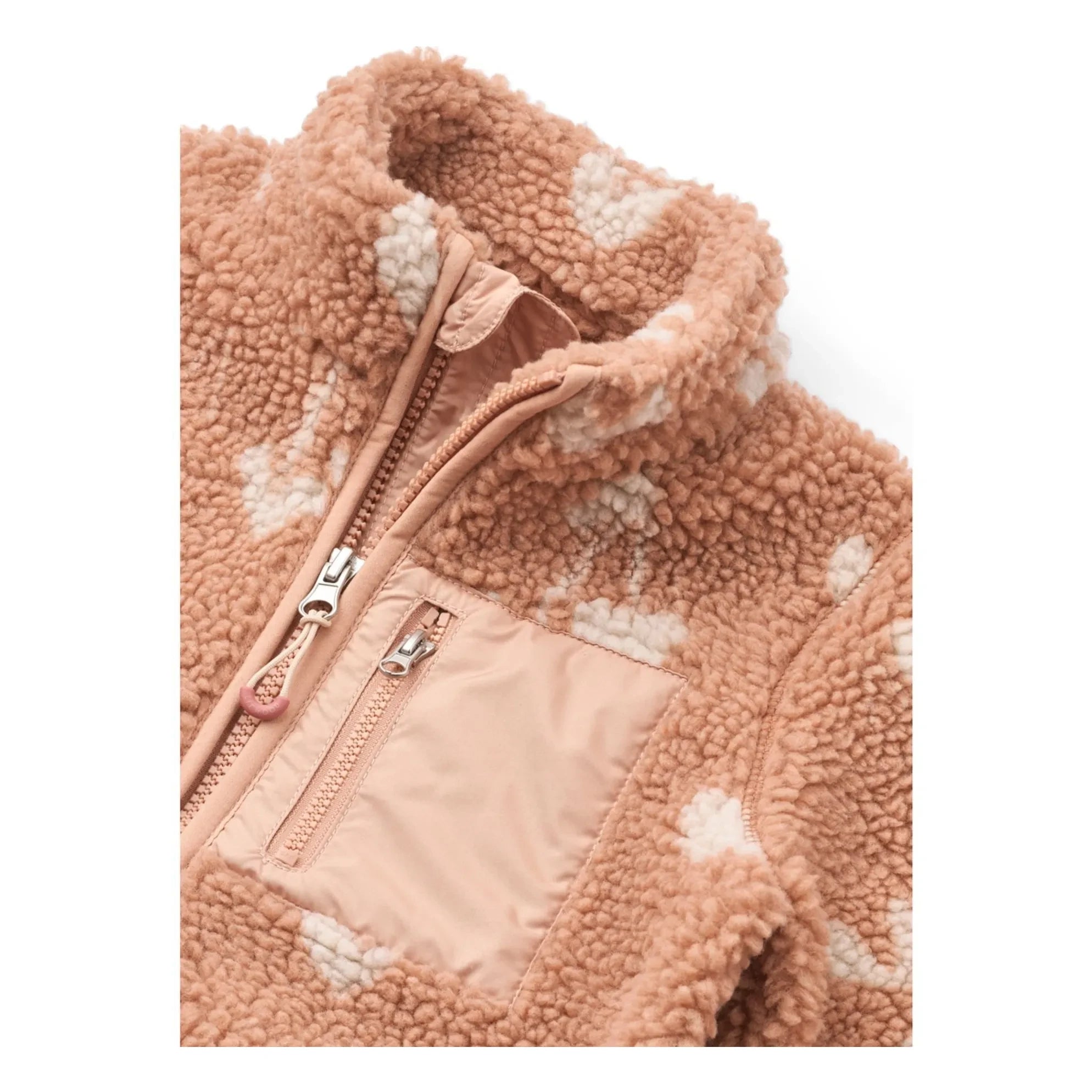 Liewood - Nolan Sherpa Jacke Recycelte Faser Herzen | Rosa