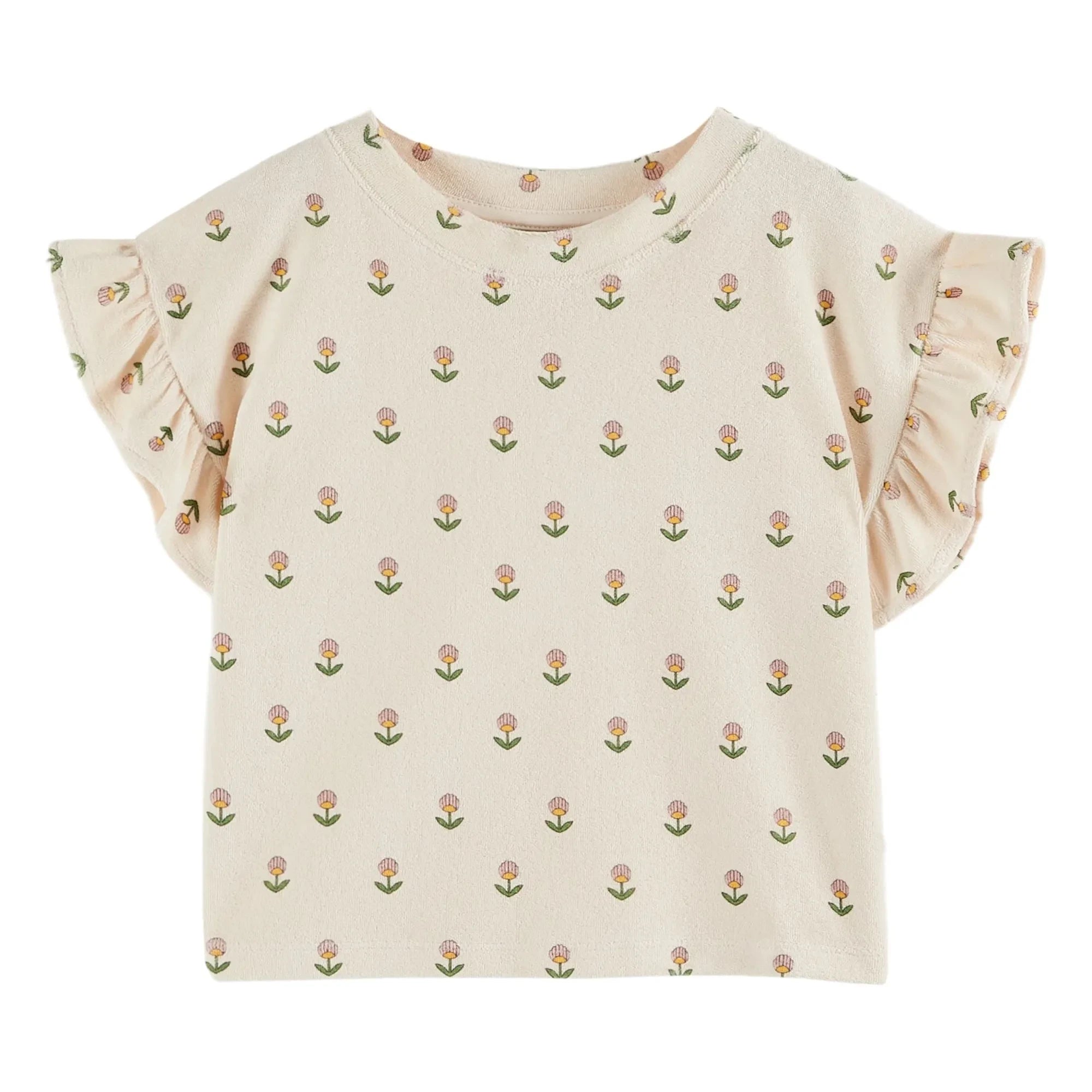 Emile et Ida - T-Shirt Soft Flowers | Creme