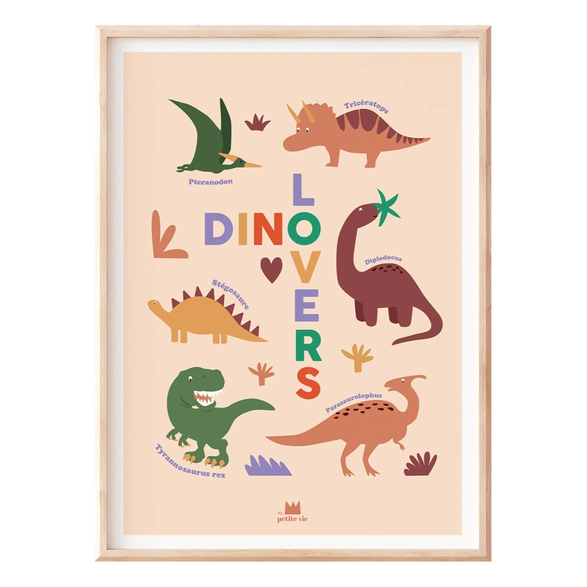 Ma petite vie - Dinosaurier Lernposter