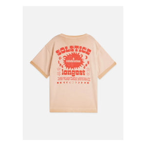 Scotch & Soda - T-Shirt mit Artworks-Logo | Koralle