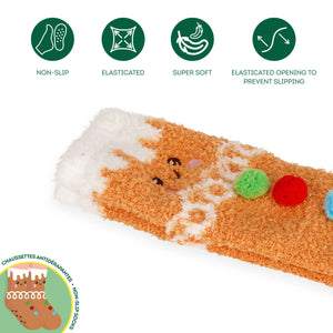 Legami - Lebkuchen rutschfeste Socken für Erwachsene - Eine perfekte Passform!