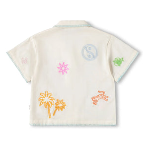 Molo - Rosalle Minis Doodles Hemd | Ecru