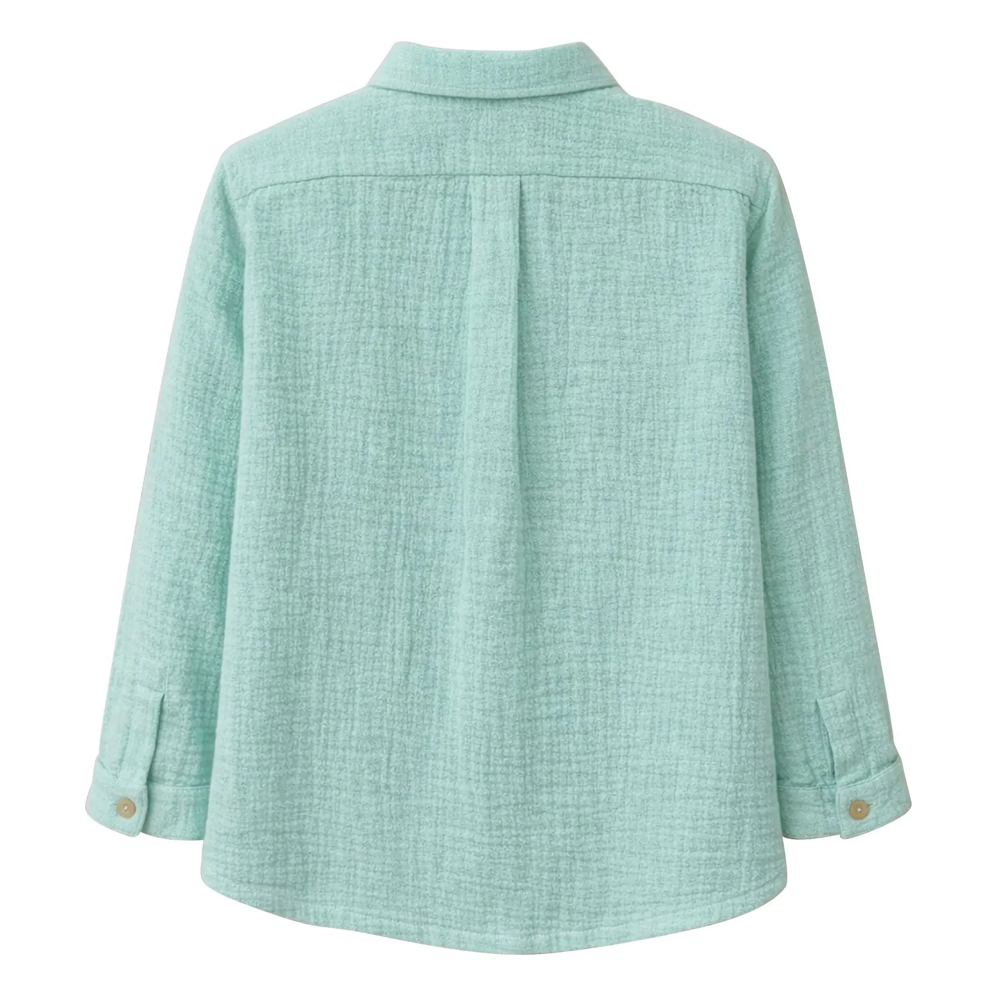 Lililotte - Constantin Bio-Baumwoll-Musselin-Hemd | Minzgrün