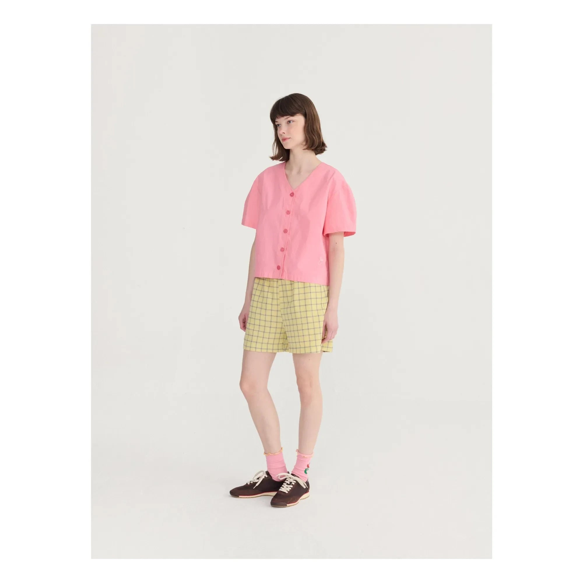 Bobo Choses - Paper Touch Bio-Baumwollbluse | Rosa