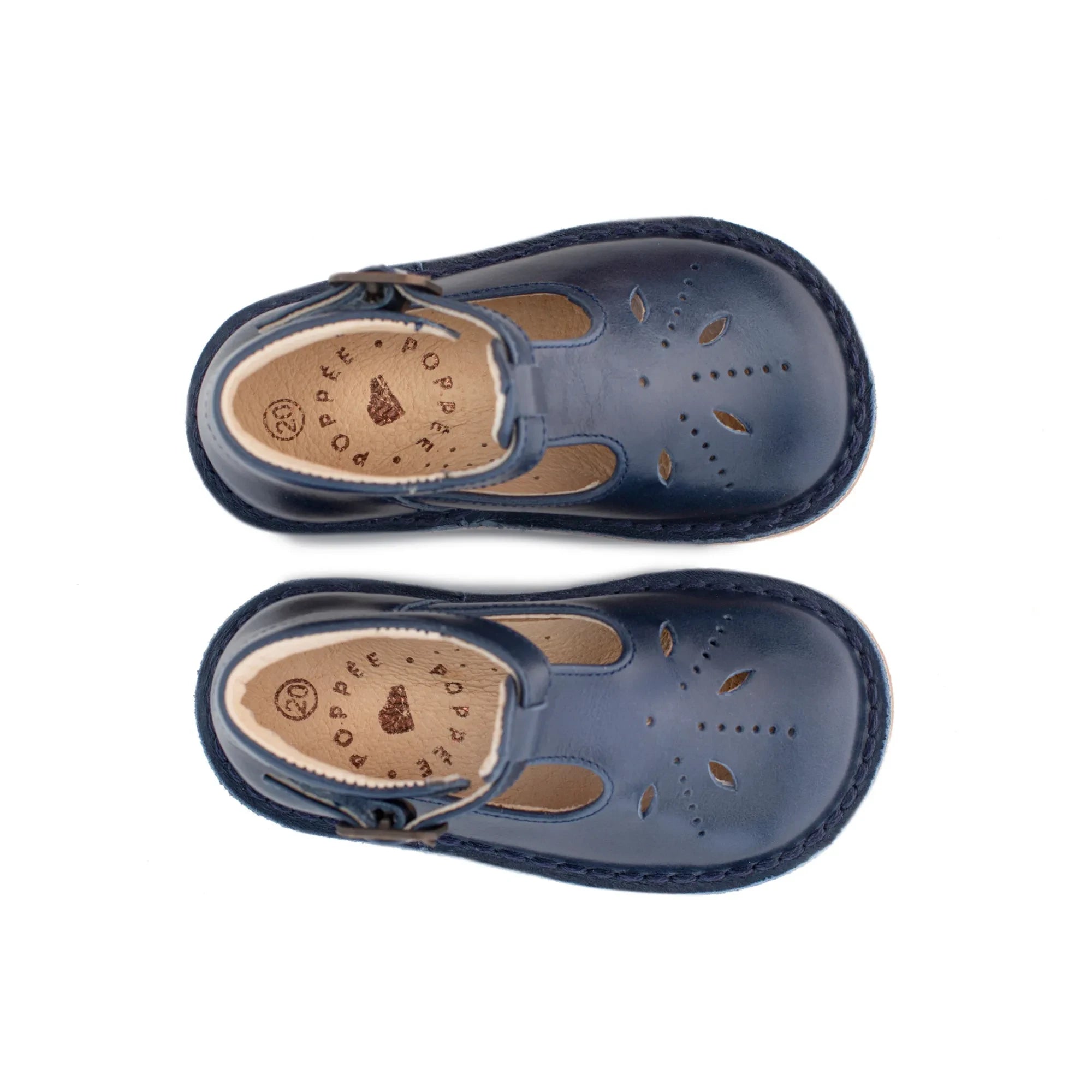 Poppée - Mary Janes mit Lochstickerei | Navy