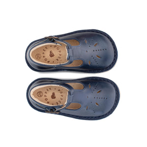 Poppée - Mary Janes mit Lochstickerei | Navy