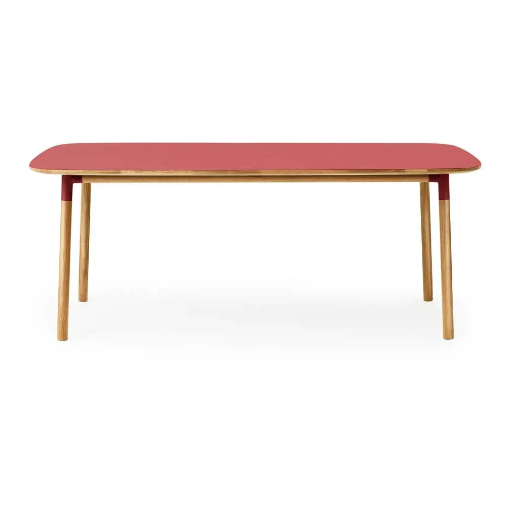 Normann Copenhagen - Form Esstisch Rechteckig 95x200 cm | Rot