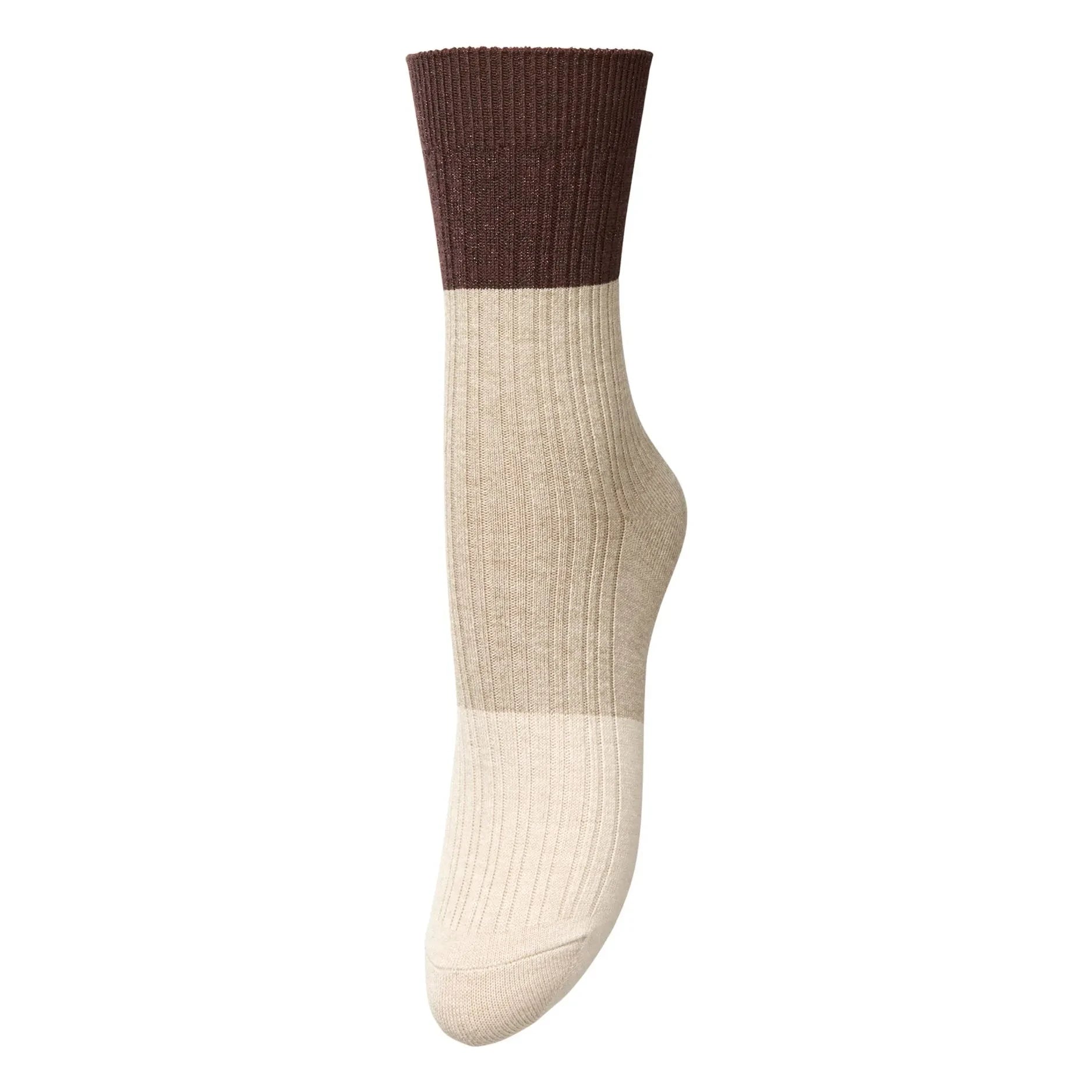 Becksöndergaard - Socken Bam Color Block | Beige