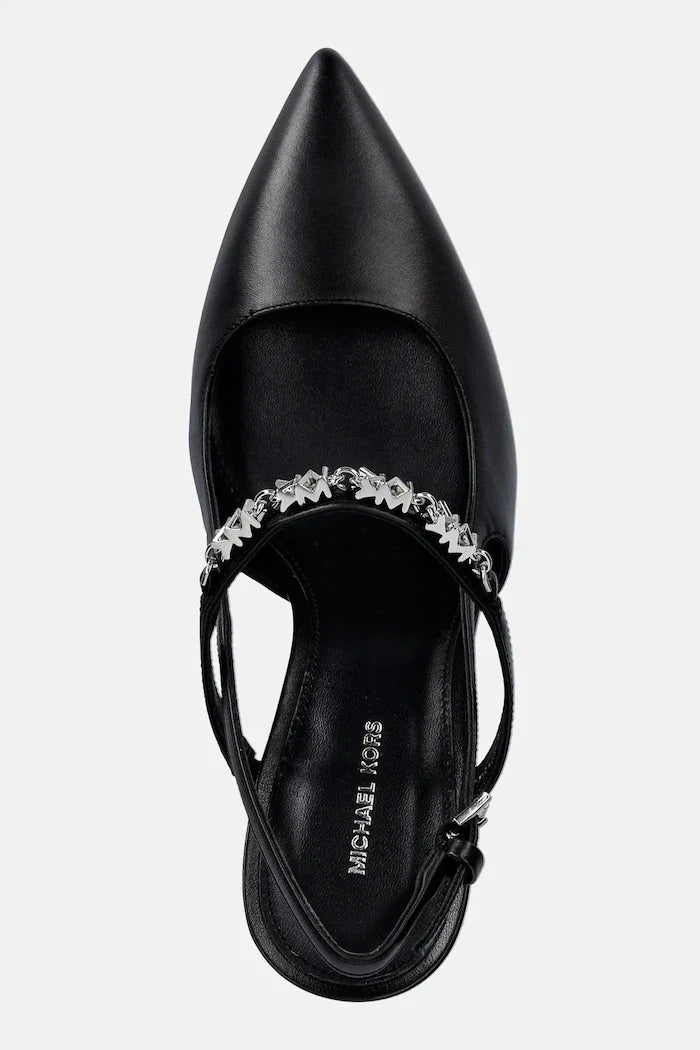 MICHAEL Michael Kors Dina Flex High Sling Pump Deri İnce Topuklu Ayakkabı