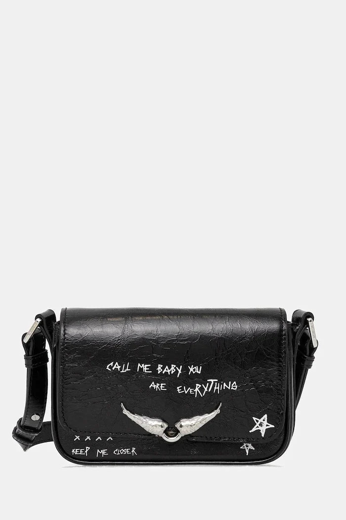 ZADIG&VOLTAIRE LE ZAZI VINTAGE GRAFFITI Deri Çanta