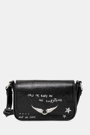 ZADIG&VOLTAIRE LE ZAZI VINTAGE GRAFFITI Deri Çanta