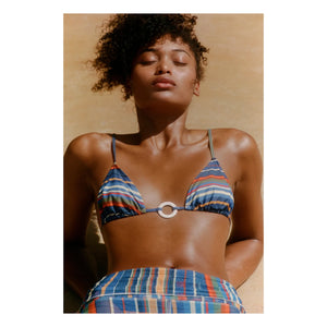 Casa Rosa - Camilla Bikini-Oberteil | Blau