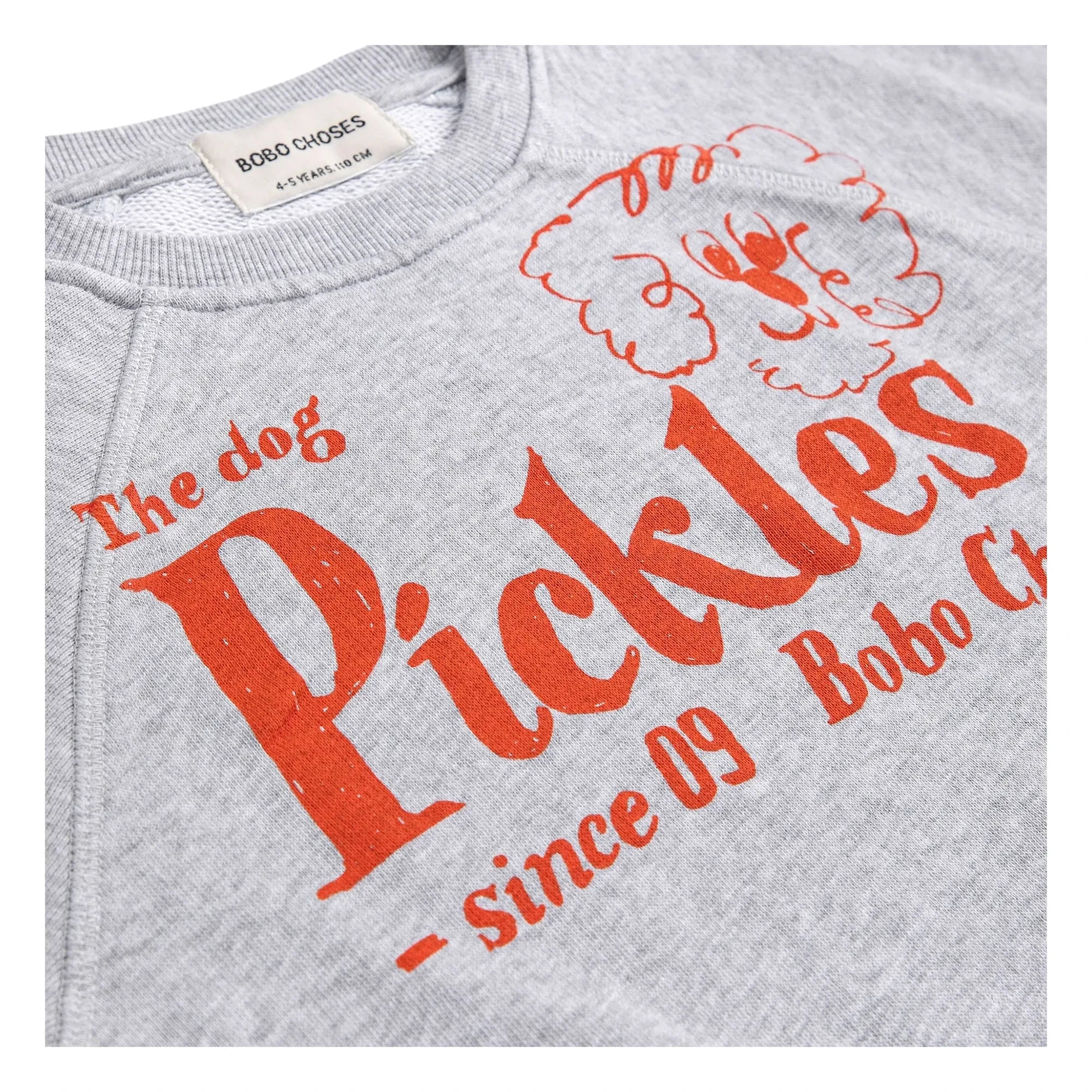 Bobo Choses - The Dog Pickles Ärmelloses Sweatshirt aus Bio-Baumwolle | Graumeliert