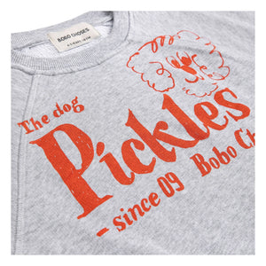 Bobo Choses - The Dog Pickles Ärmelloses Sweatshirt aus Bio-Baumwolle | Graumeliert
