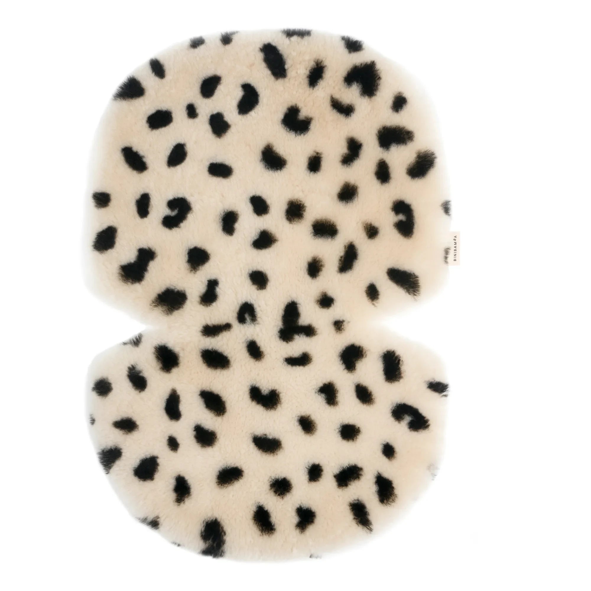 BINIBAMBA - Lammfell-Kinderwagen- oder Moseskorb-Einlage | Leopard